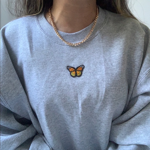 c u s t o m ✨ cozy butterfly crewneck🦋 - Picture 3 of 12